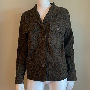 SANCTUARY/Anthropologie Brown LEOPARD Shirt/Jacket